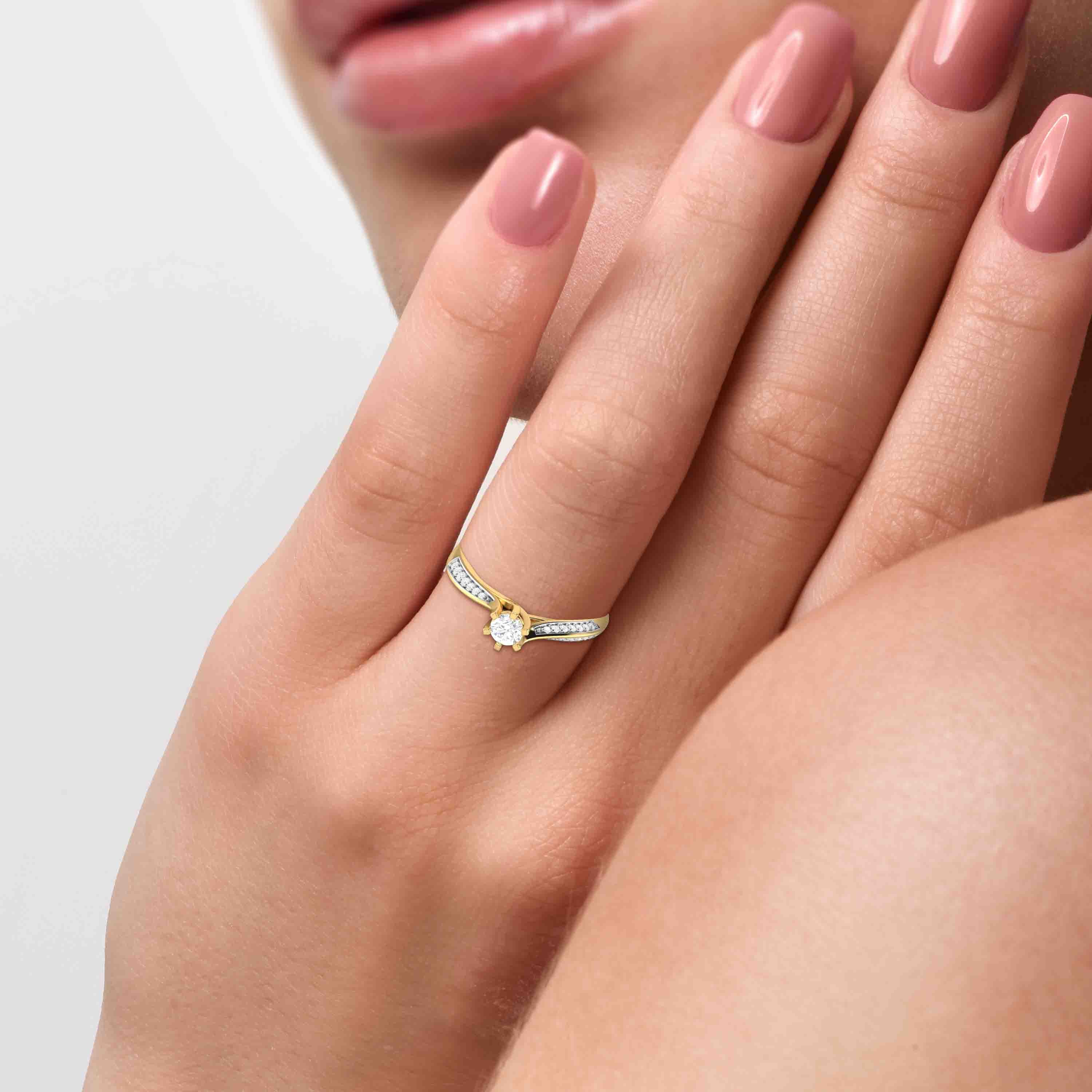 0.31 CT Gold Luminous Diamond Eternity Ring - Image 16