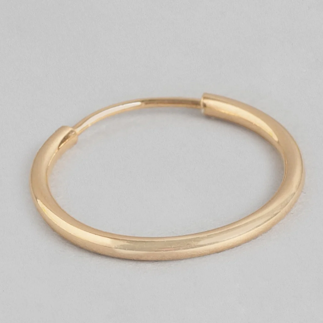 Rose Gold plated 925 Sterling Silver Hoops - Image 5