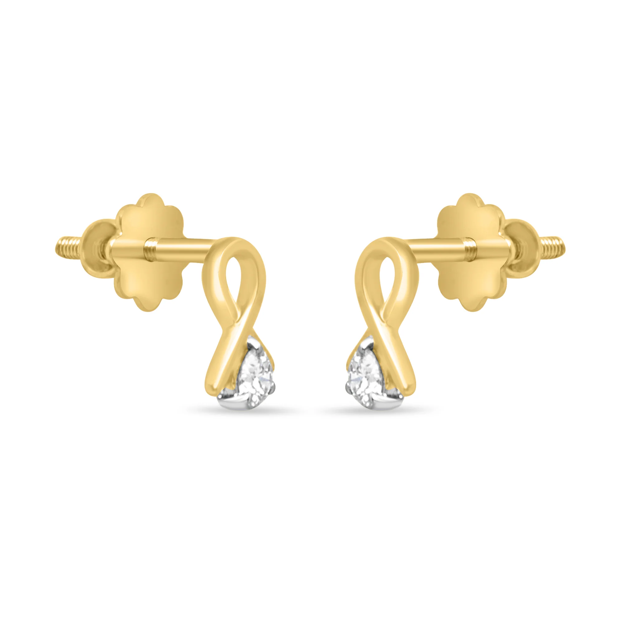 Gold Spark Earrings with Lab-Grown Diamonds - Image 5