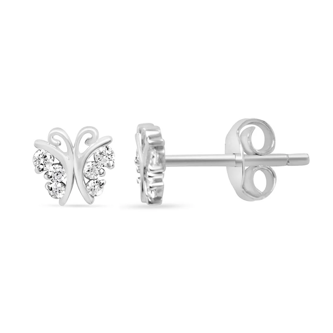 Gold Danaid Earrings with Lab-Grown Diamonds - Image 11