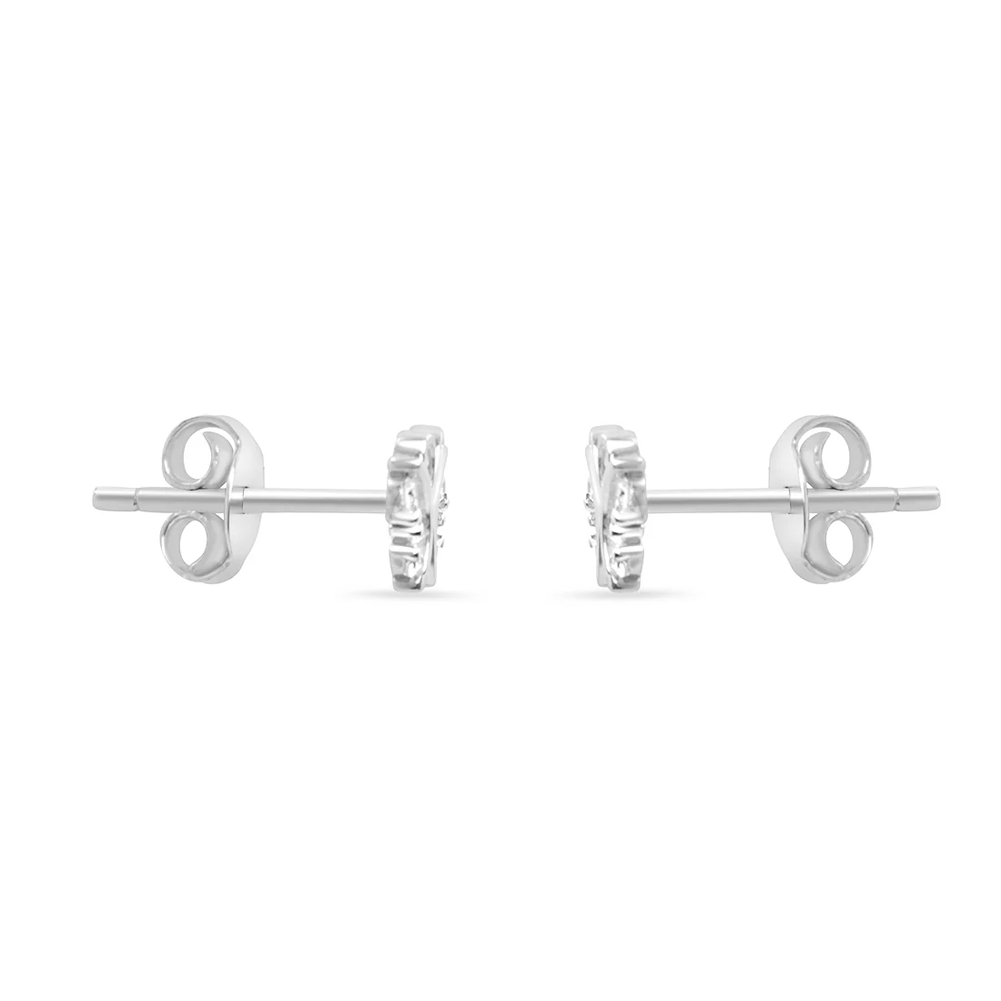 Gold Danaid Earrings with Lab-Grown Diamonds - Image 14