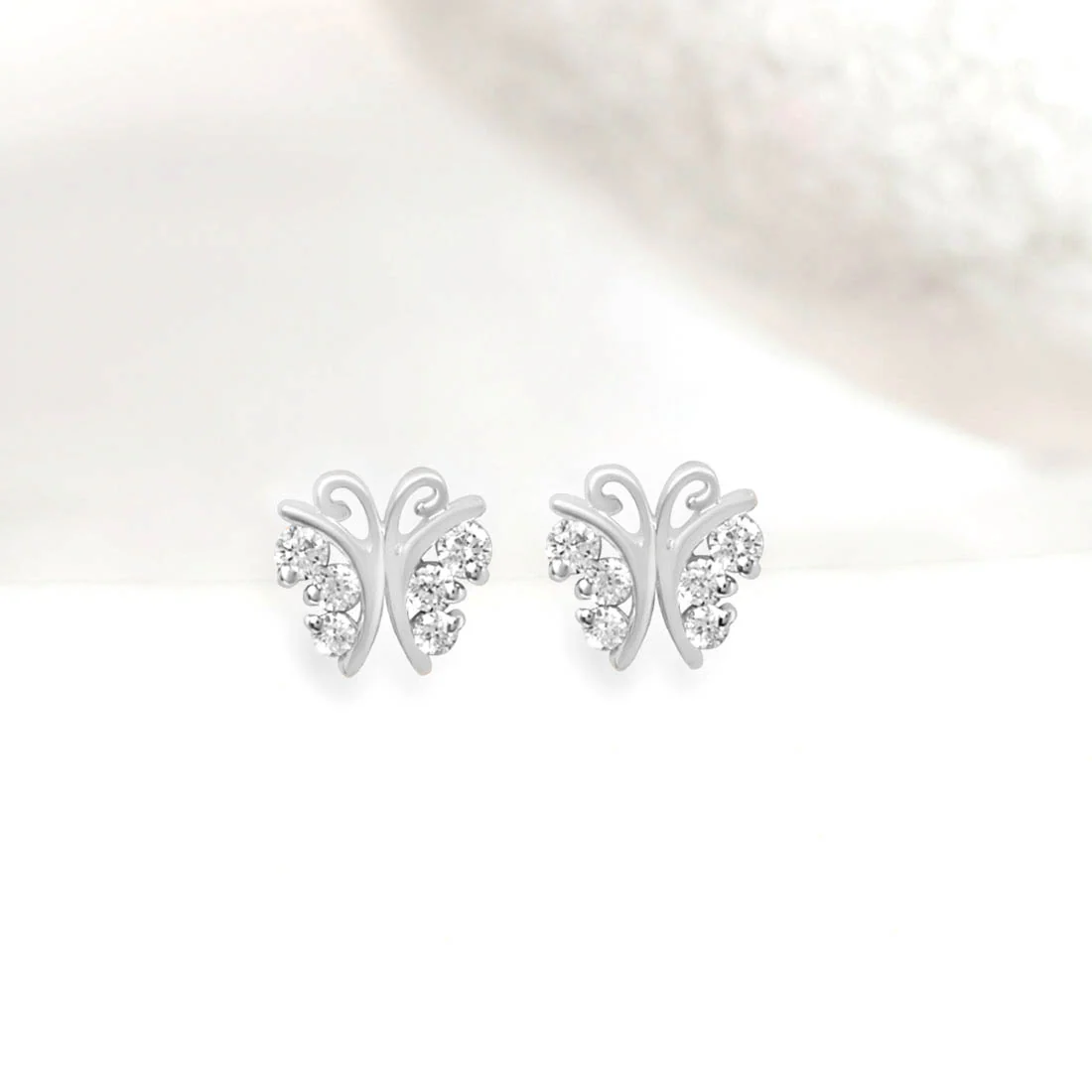 Gold Danaid Earrings with Lab-Grown Diamonds - Image 15