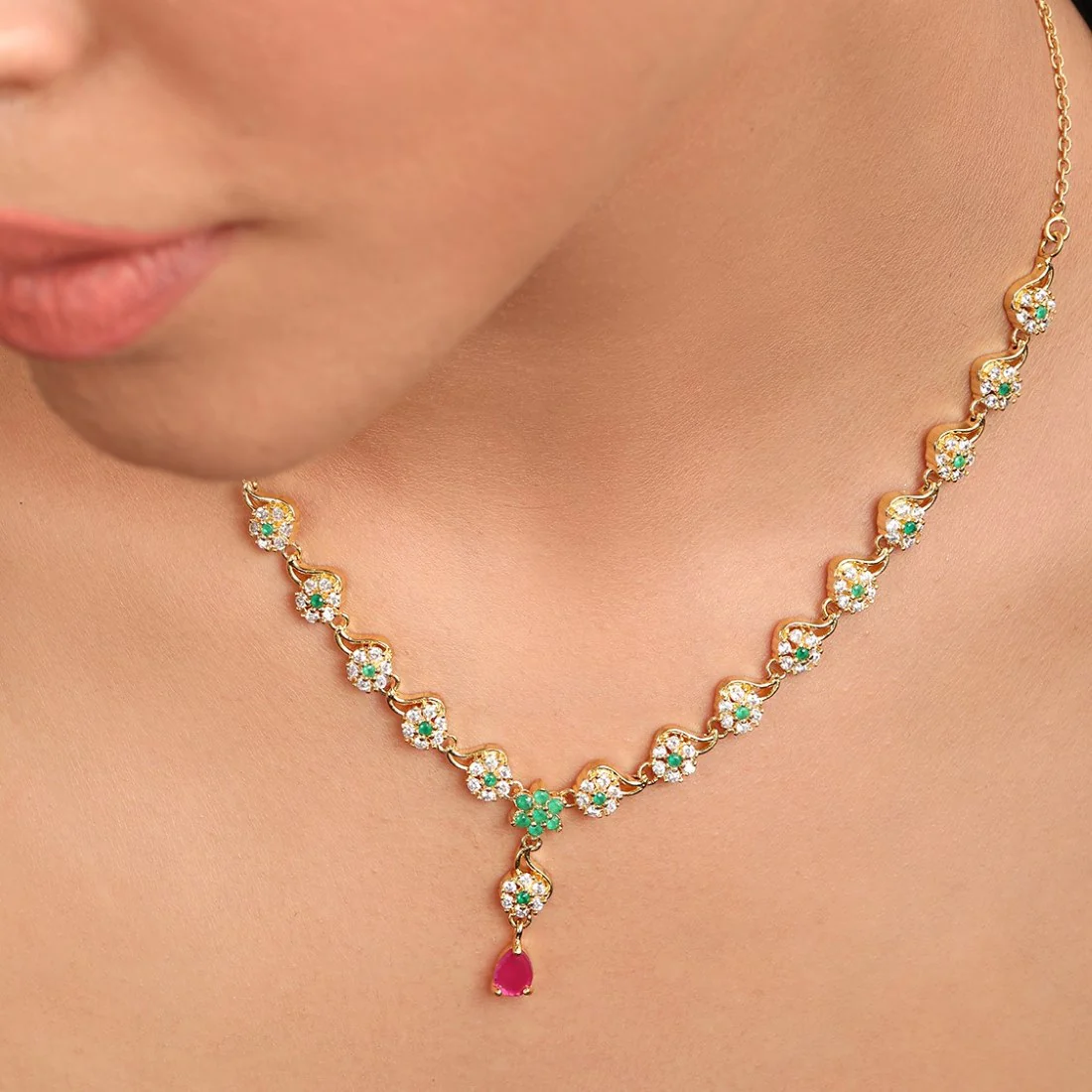 Golden Blossom Gold Plated 925 Sterling Silver Necklace - Image 3