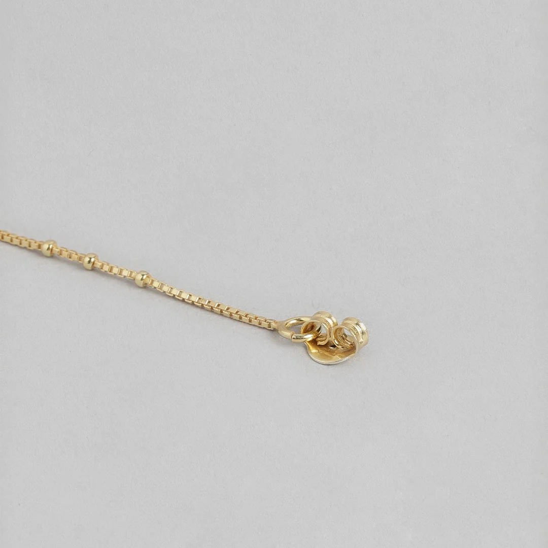 Golden Cascade 925 Sterling Silver Stud Earrings with Drop Chain Look - Image 7