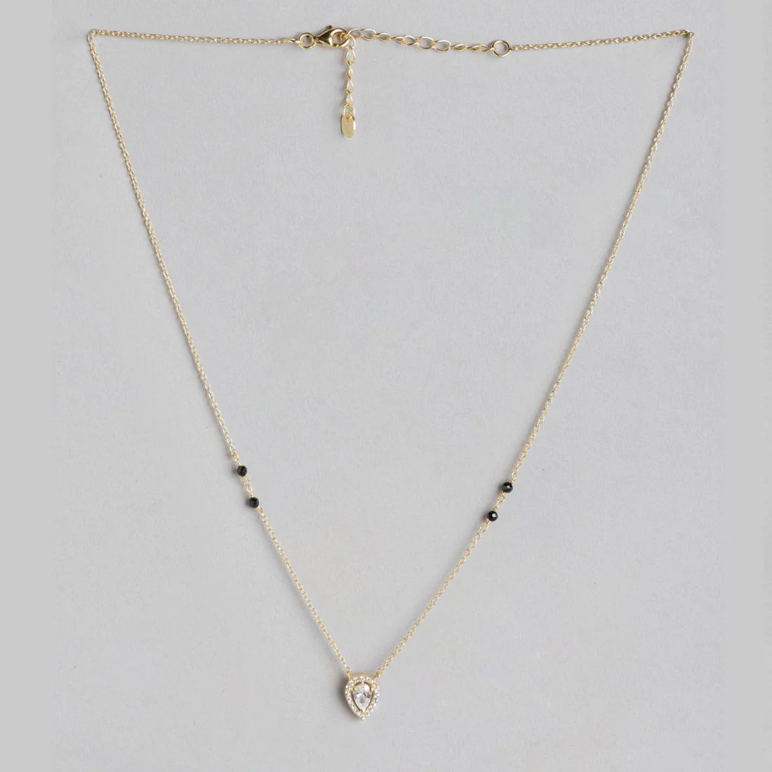 Golden Elegance 925 Sterling Silver Gold-Plated Beaded Mangalsutra - Image 4