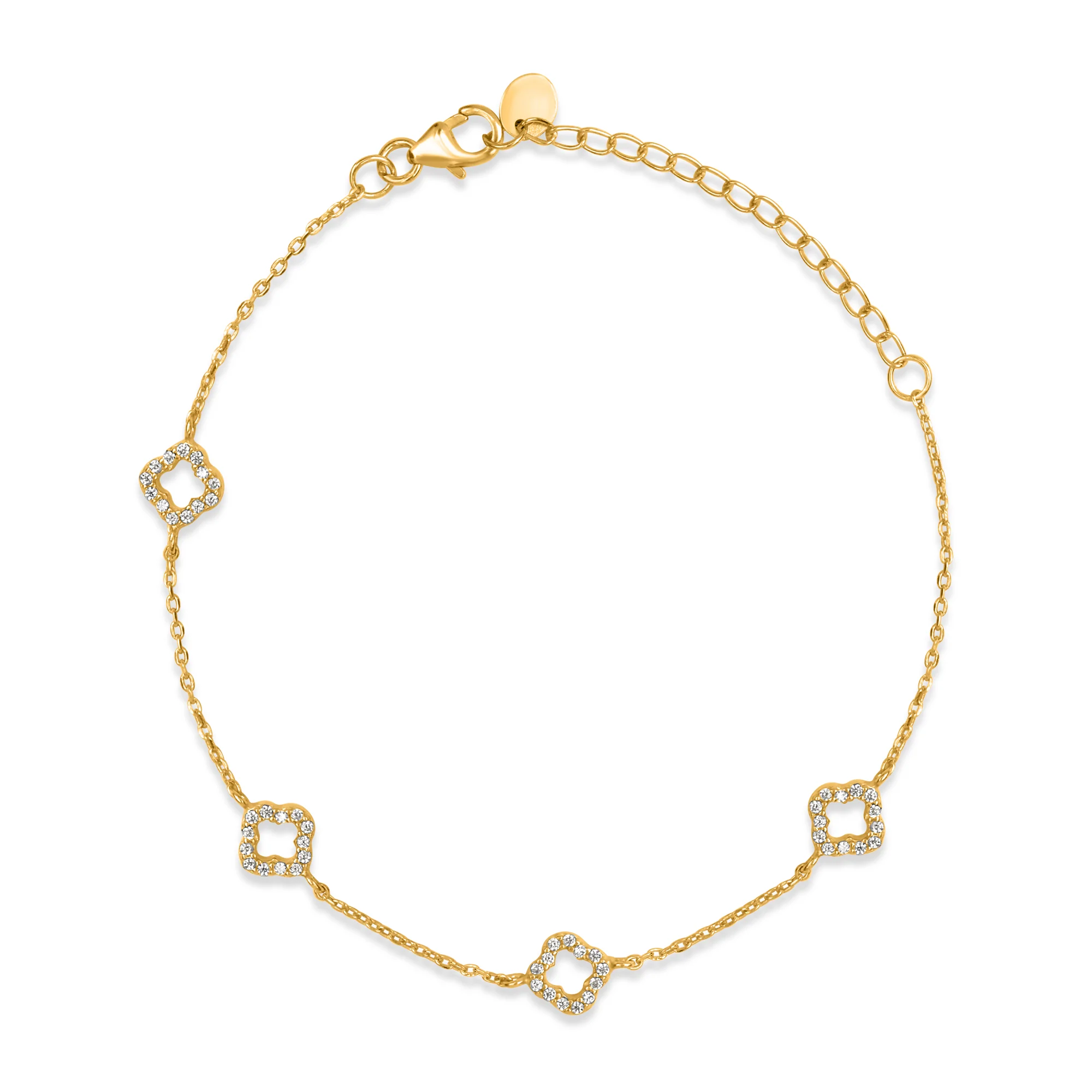 Golden Elegance 925 Sterling Silver Gold-Plated Bracelet - Image 6