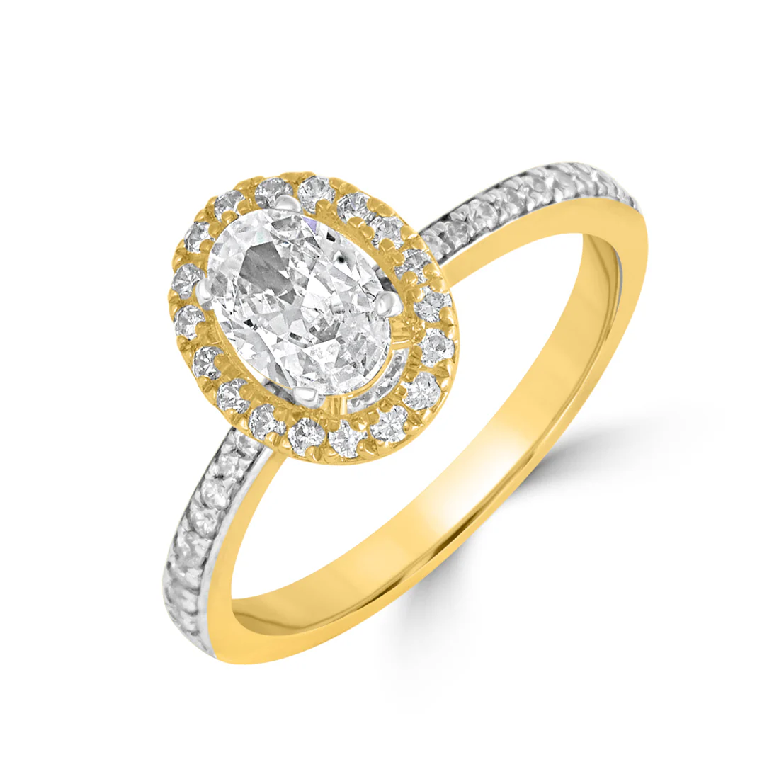 Golden Embrace Gold Ring with Lab Grown Diamonds