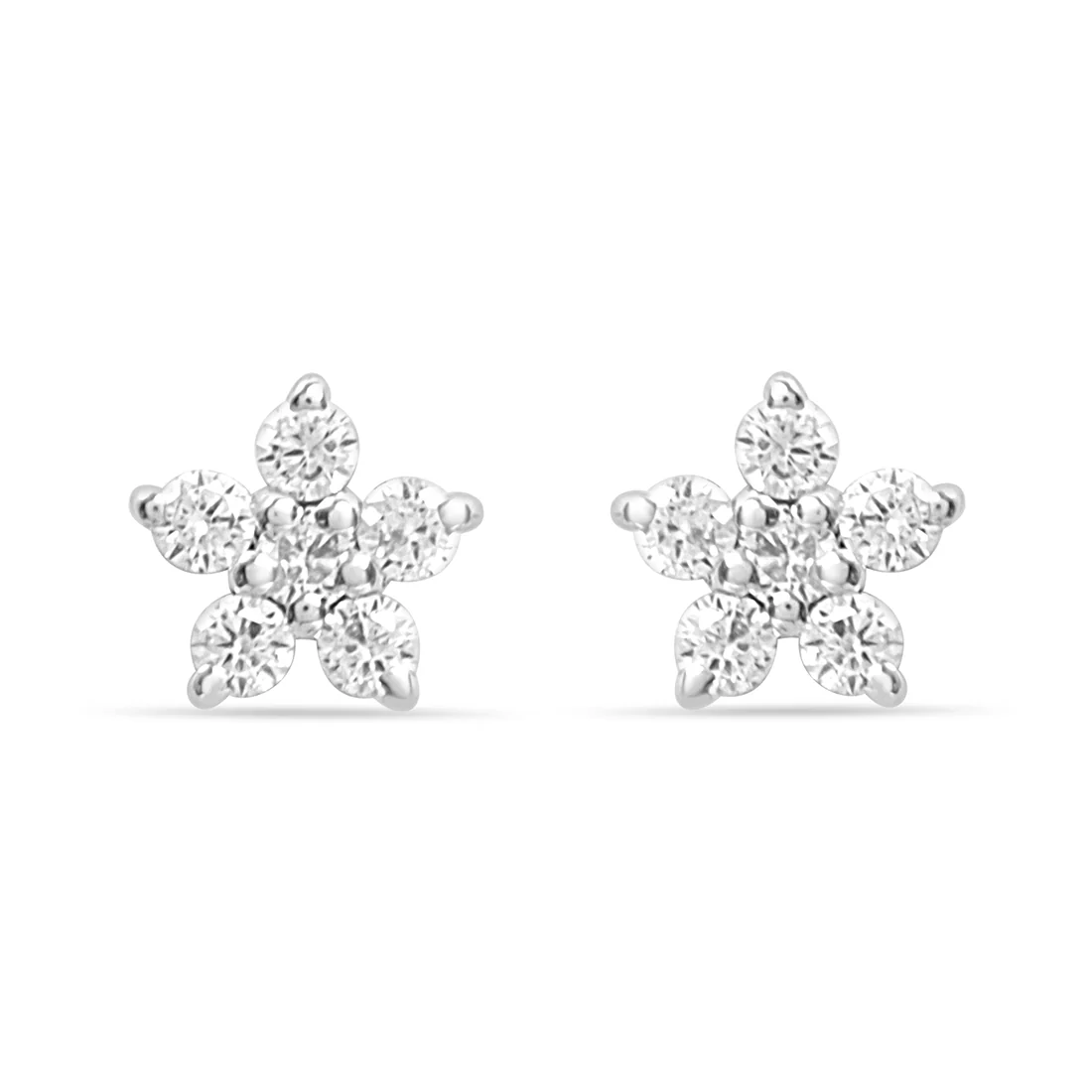 Star Stud Earrings with Lab-Grown Diamonds - Image 2