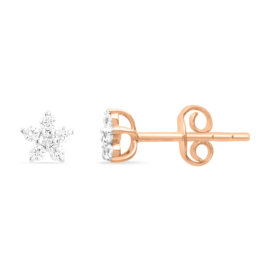 Star Stud Earrings with Lab-Grown Diamonds - Image 5