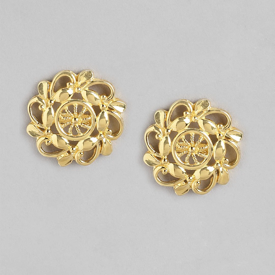 Golden Glow Gold Plated 925 Sterling Silver Earrings - Image 3
