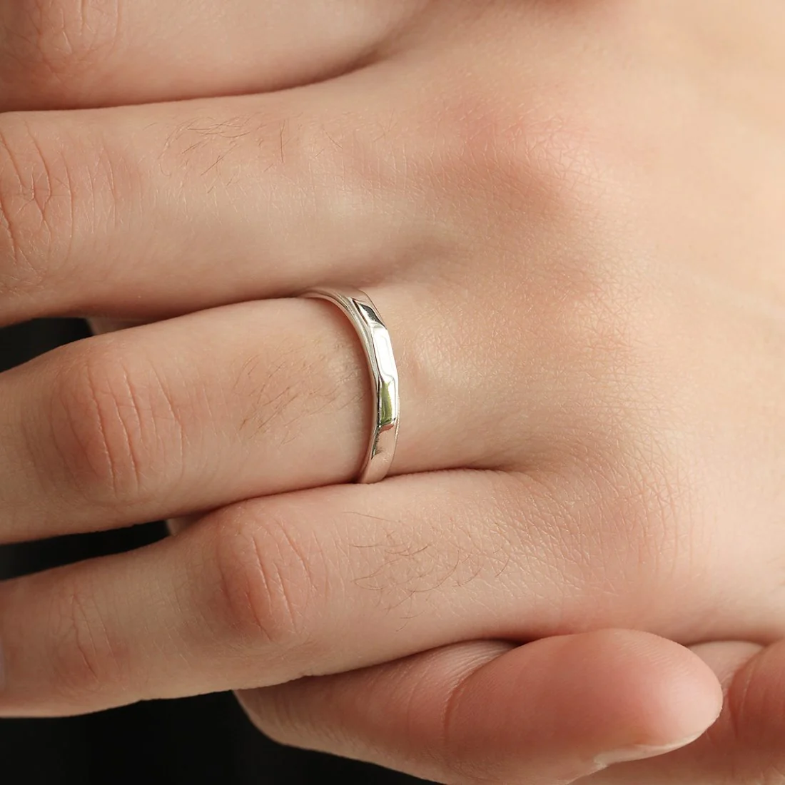 Cohort Band 925 Sterling Silver Ring for Him (Adjustable) - Image 3