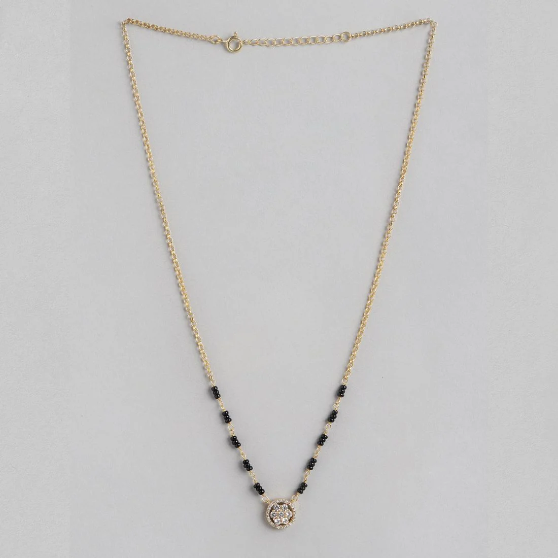 Golden Radiance 925 Sterling Silver Gold-Plated Mangalsutra - Image 5