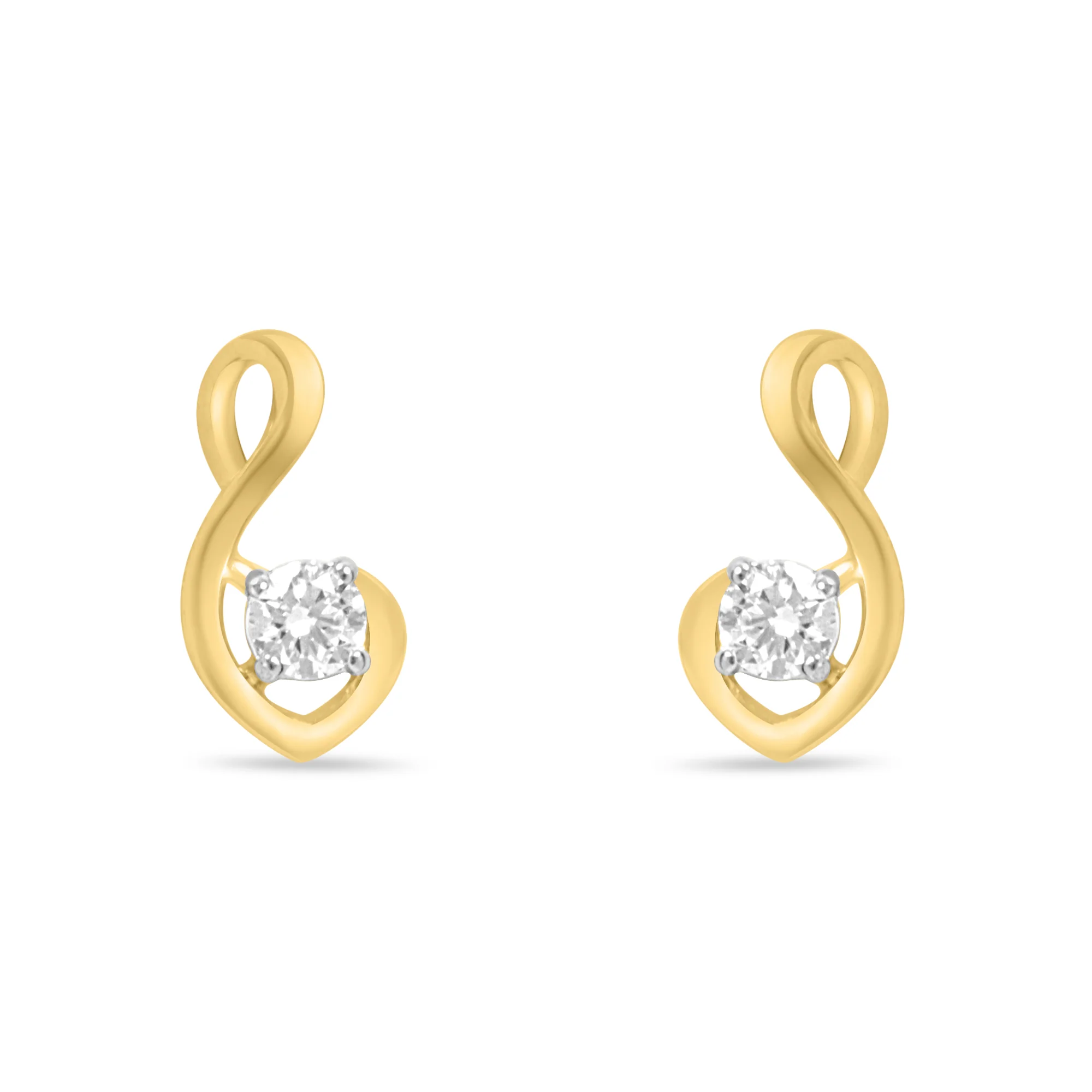 Gorgeous Gold Earrings with Lab-Grown Diamonds - Image 4