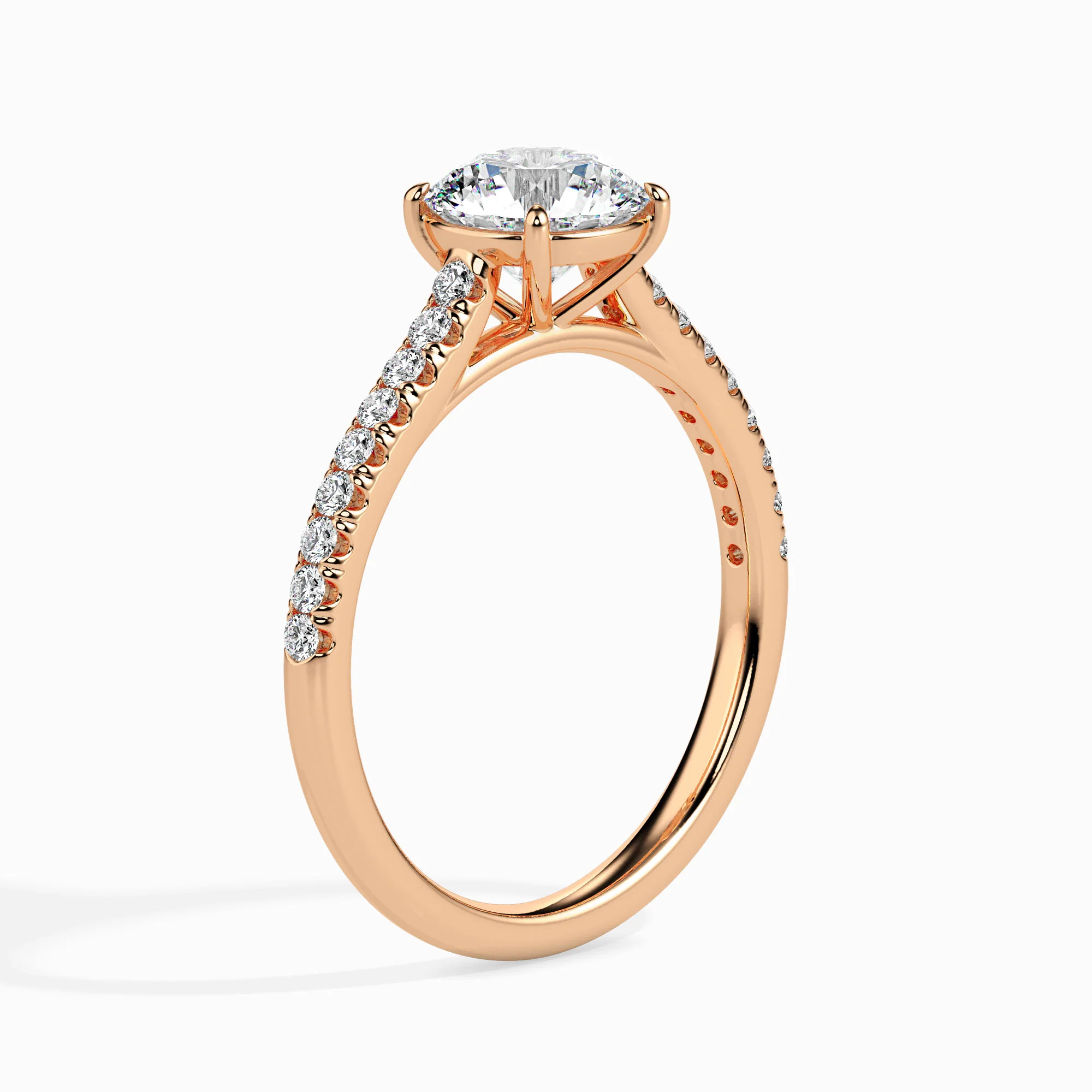 1.5 CT Solitaire Gold Ring with Lab Grown Diamonds - Image 6