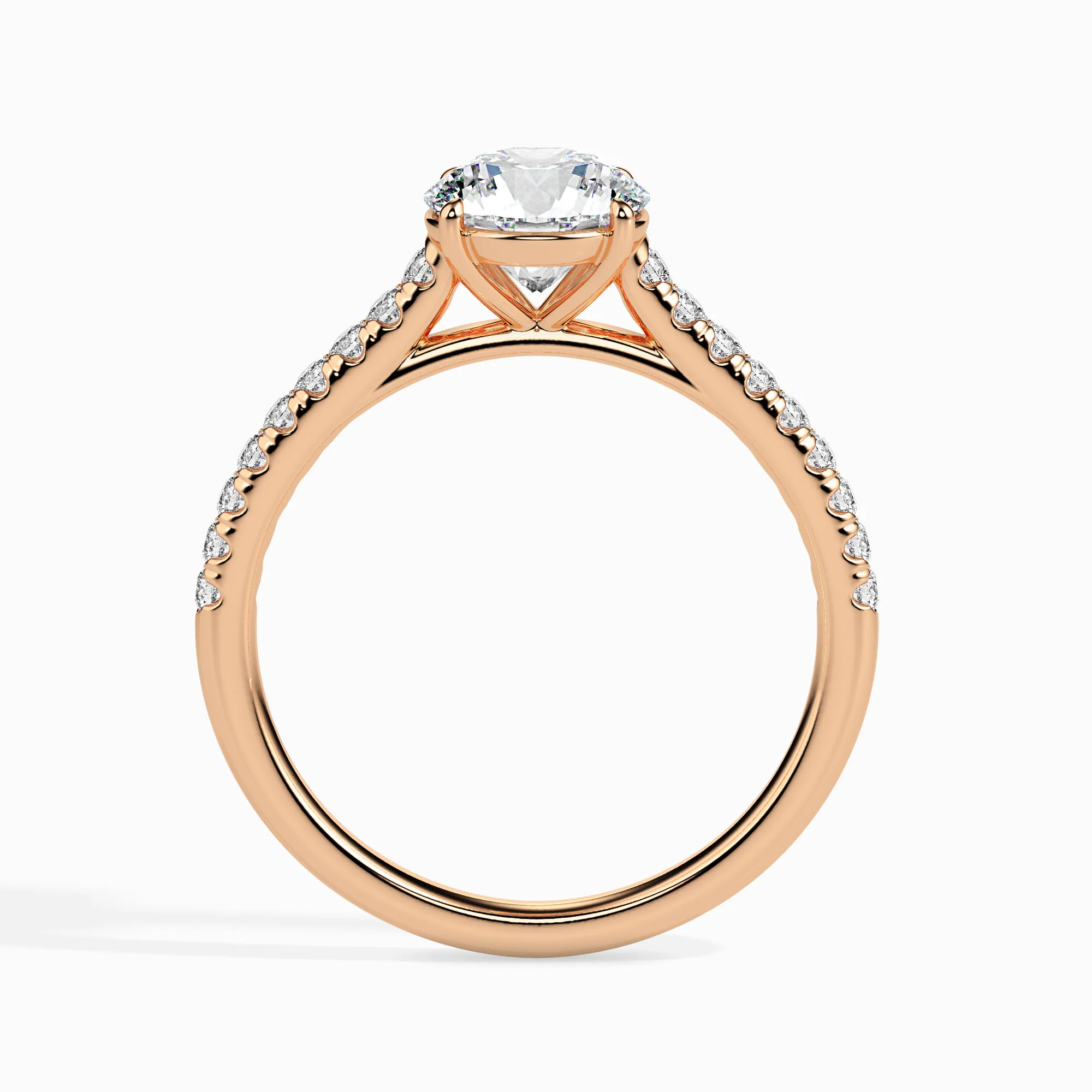 1.5 CT Solitaire Gold Ring with Lab Grown Diamonds - Image 7