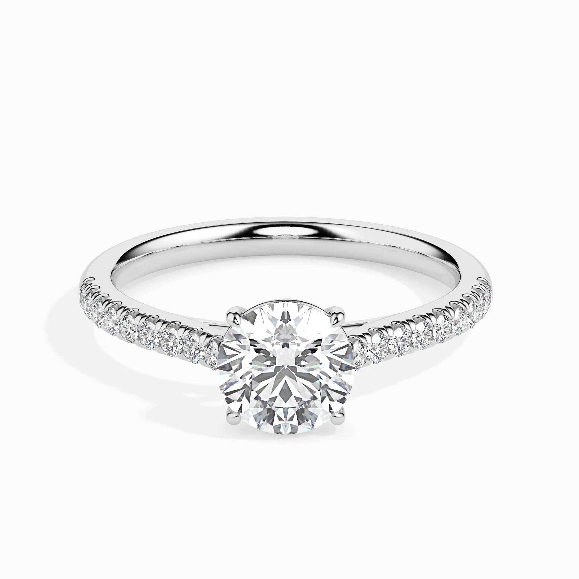 1.5 CT Solitaire Gold Ring with Lab Grown Diamonds - Image 9