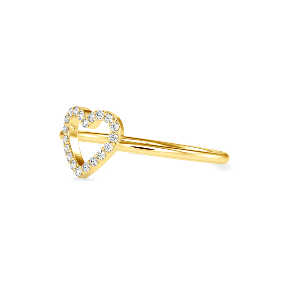Heart of Gold Diamond Ring - Image 2