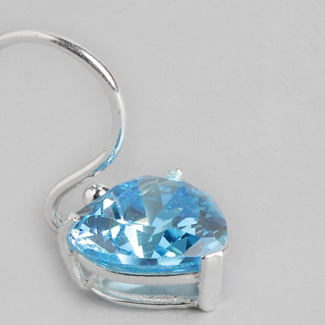 Azure 925 Silver Drop Earrings - Image 4