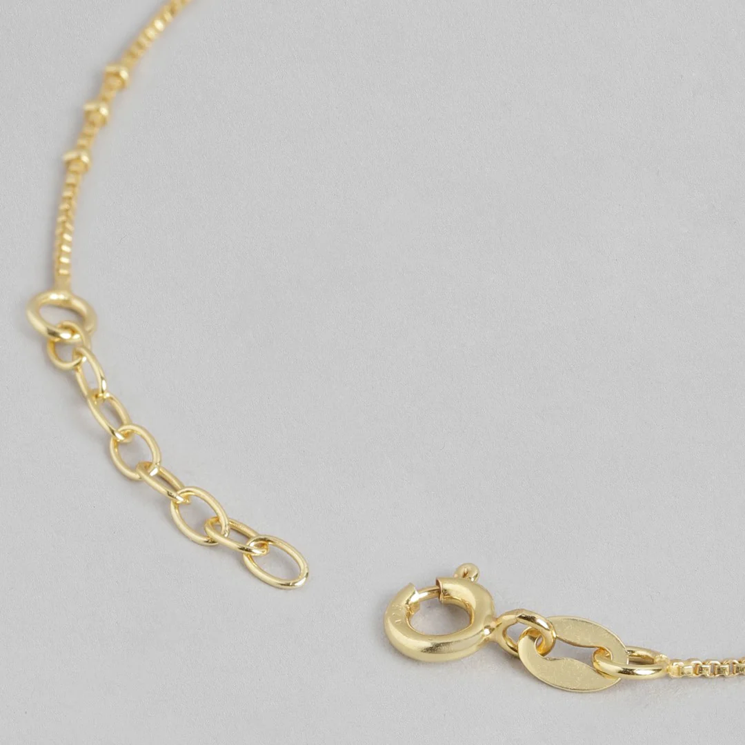 Hearts in Harmony Gold-Plated 925 Sterling Silver Dual Hearts Anklet - Image 8