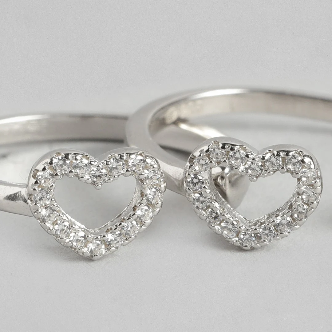 Hearts Silver Adjustable 925 Silver Toe Ring - Image 7