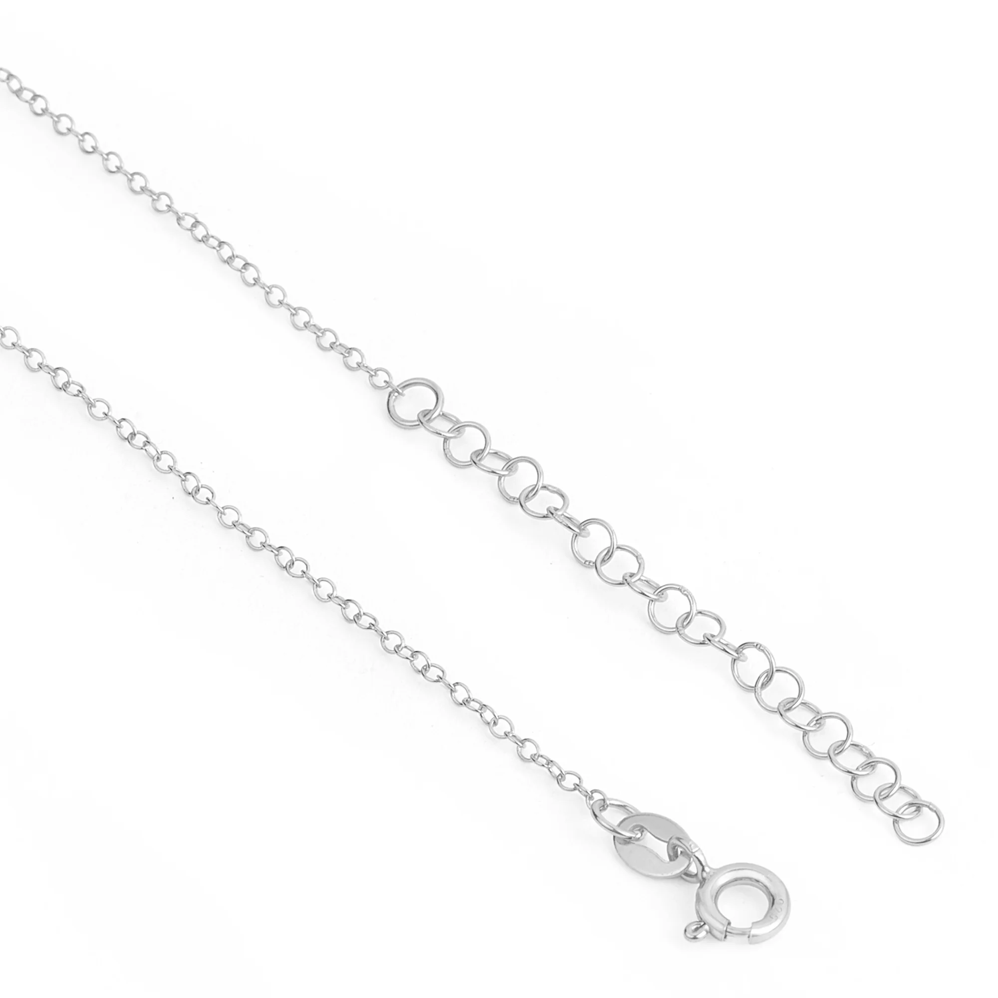 Her Heart's First Blush Rhodium Plated Necklace - Image 8