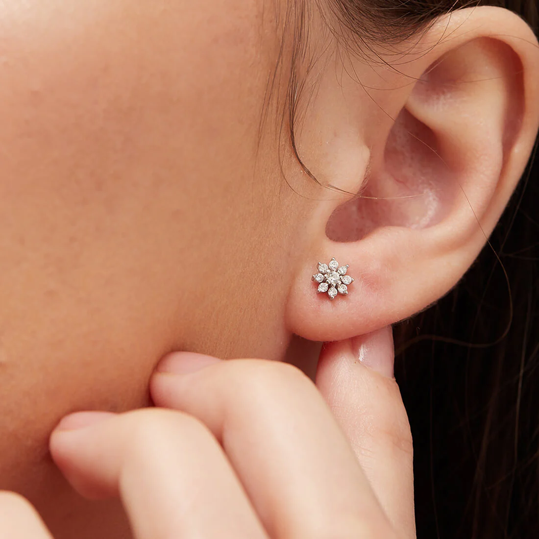 Infinite Blooms Harmony - Infinity Bracelet & Floral Earring Duo - Image 3