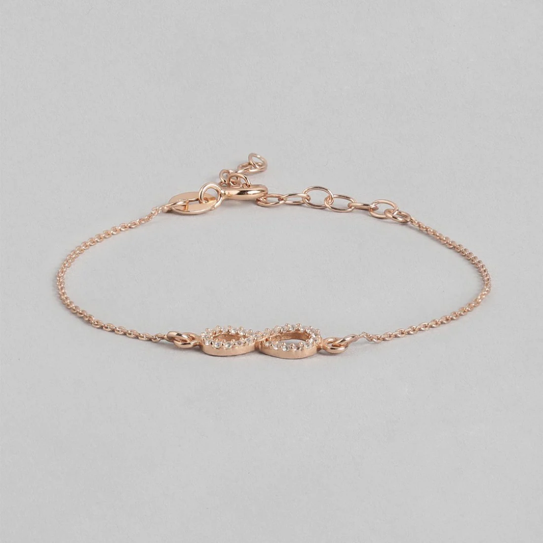 Infinite Radiance Rose Gold Plated 925 Sterling Silver Bracelet - Image 4