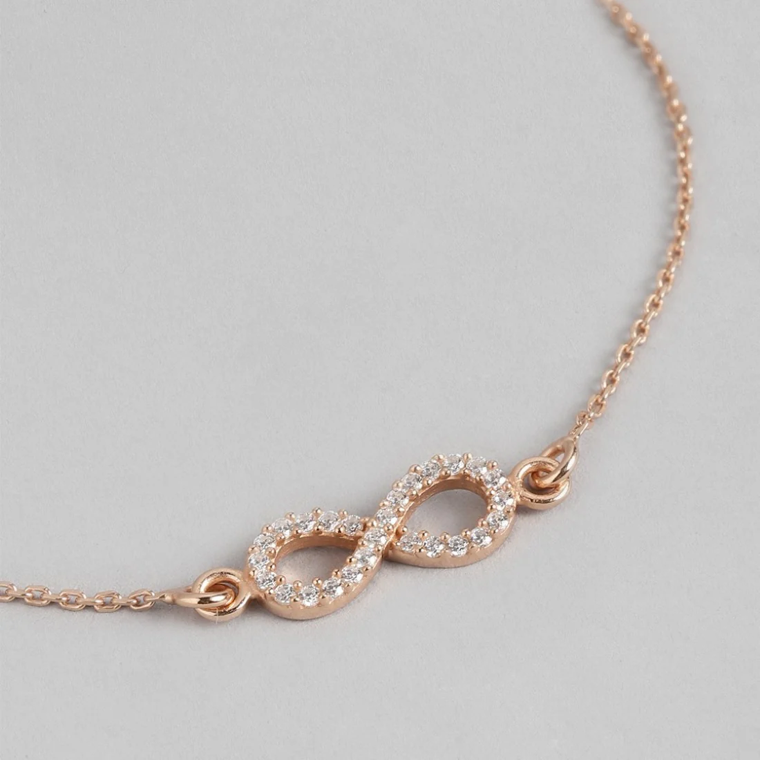 Infinite Radiance Rose Gold Plated 925 Sterling Silver Bracelet - Image 5