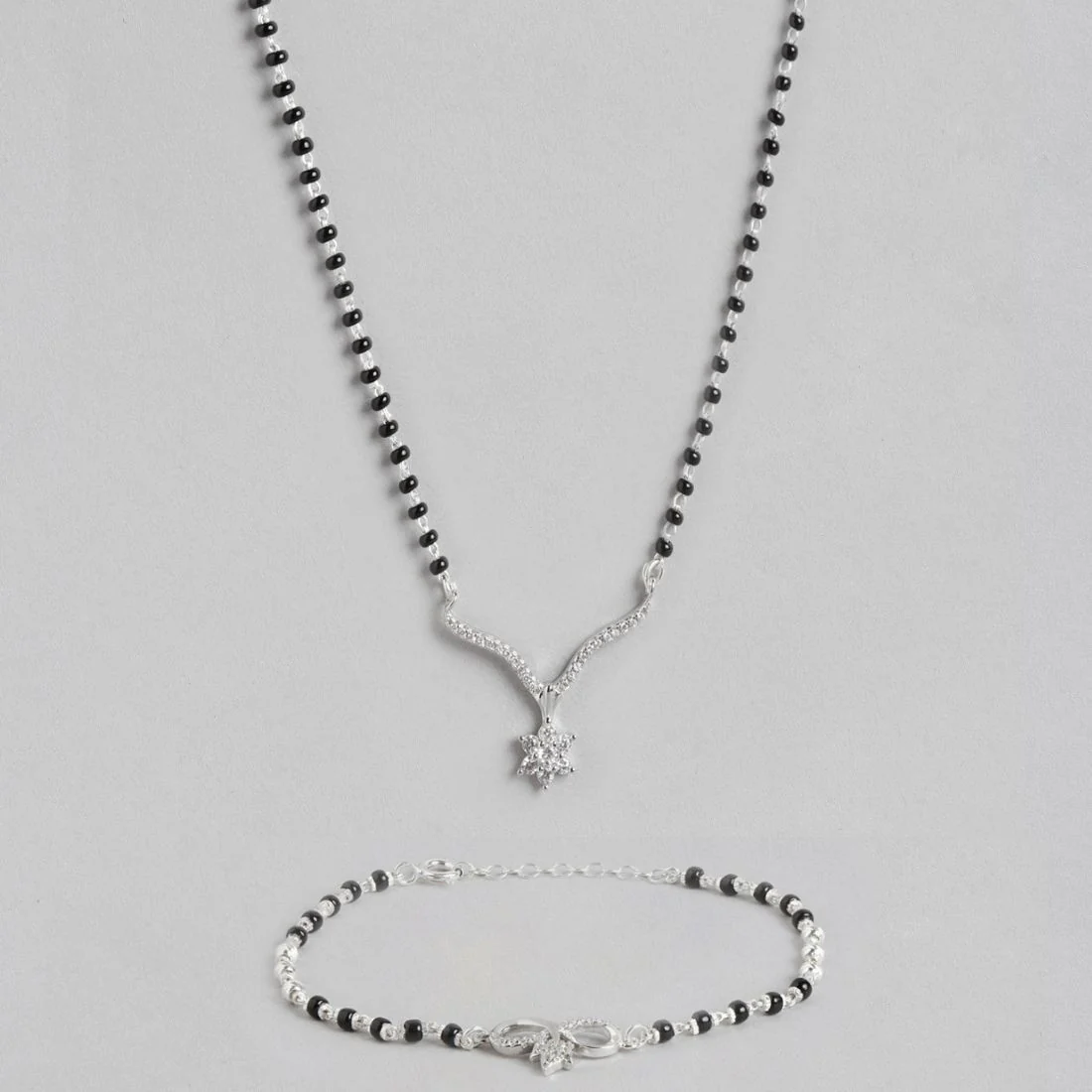 Infinite Unity 925 Sterling Silver Combo Mangalsutra - Image 4