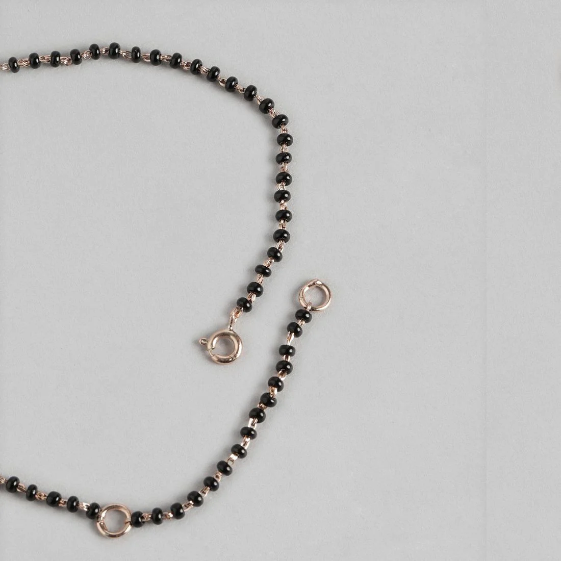 Infinity CZ Rose Gold Plated 925 Sterling Silver Mangalsutra - Image 8