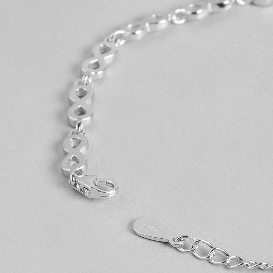 Infinity Floral Rhodium Plated 925 Sterling Silver Jewellery Combo - Image 12