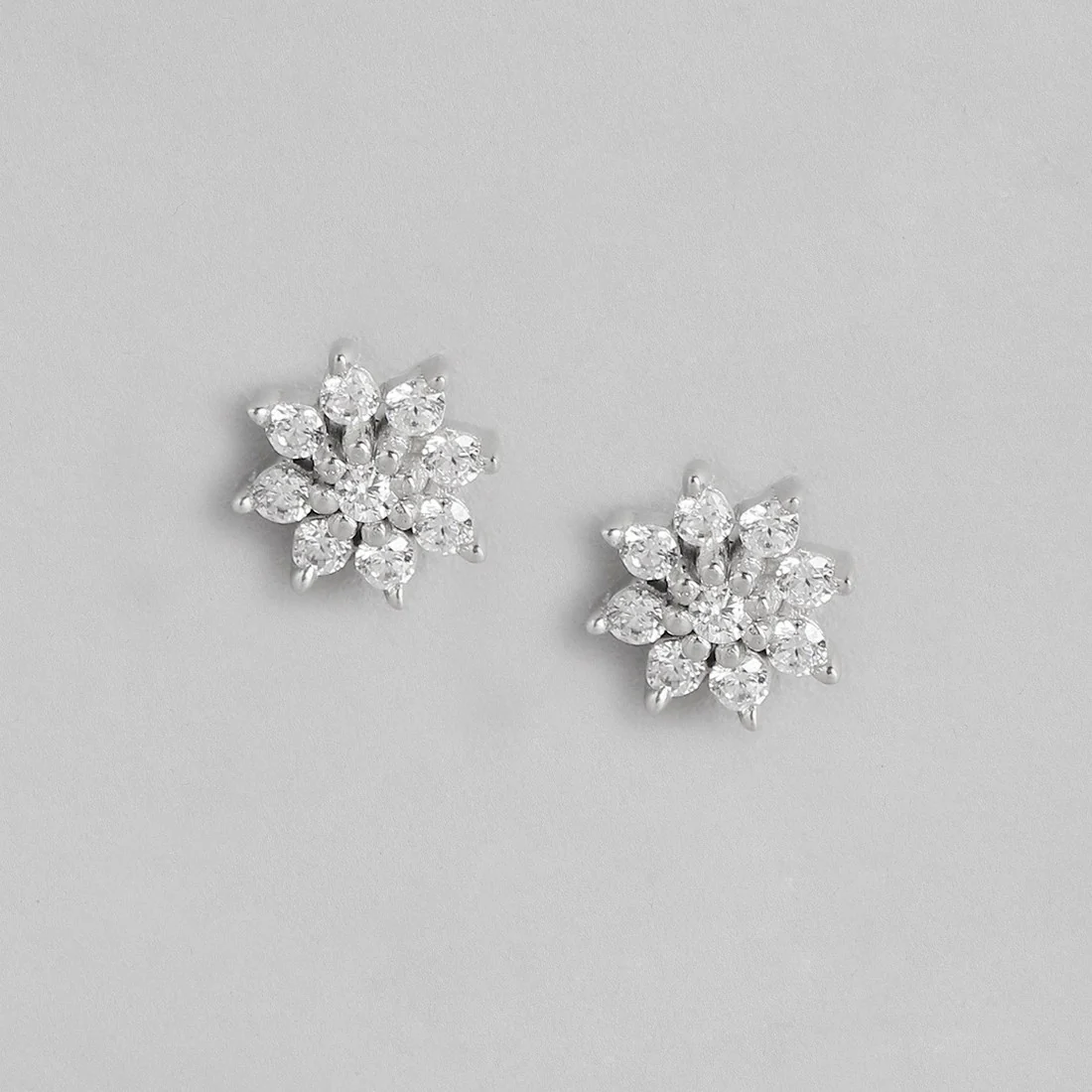 Infinity Floral Rhodium Plated 925 Sterling Silver Jewellery Combo - Image 6