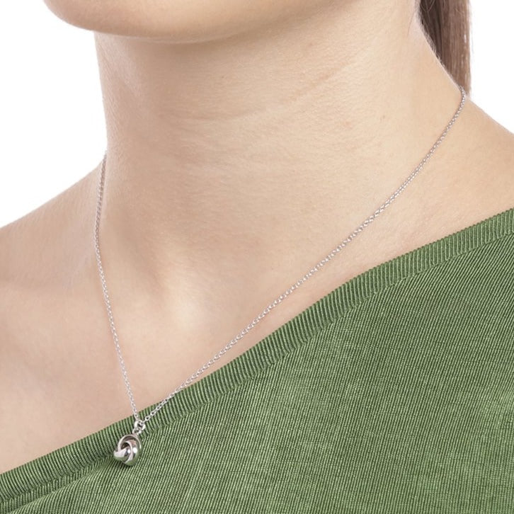 Infinity Loop 925 Sterling Silver Necklace - Image 2