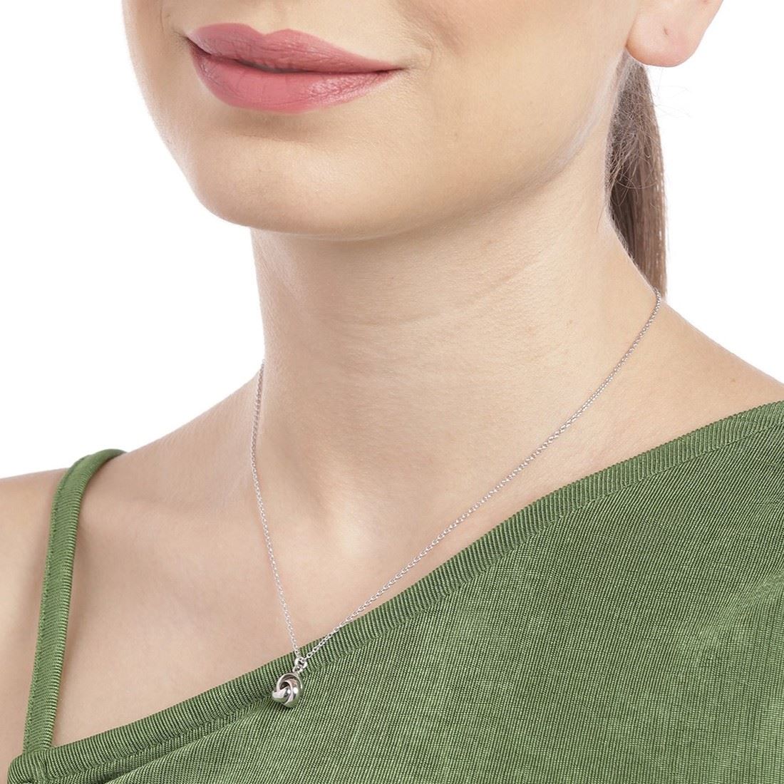 Infinity Loop 925 Sterling Silver Necklace - Image 3