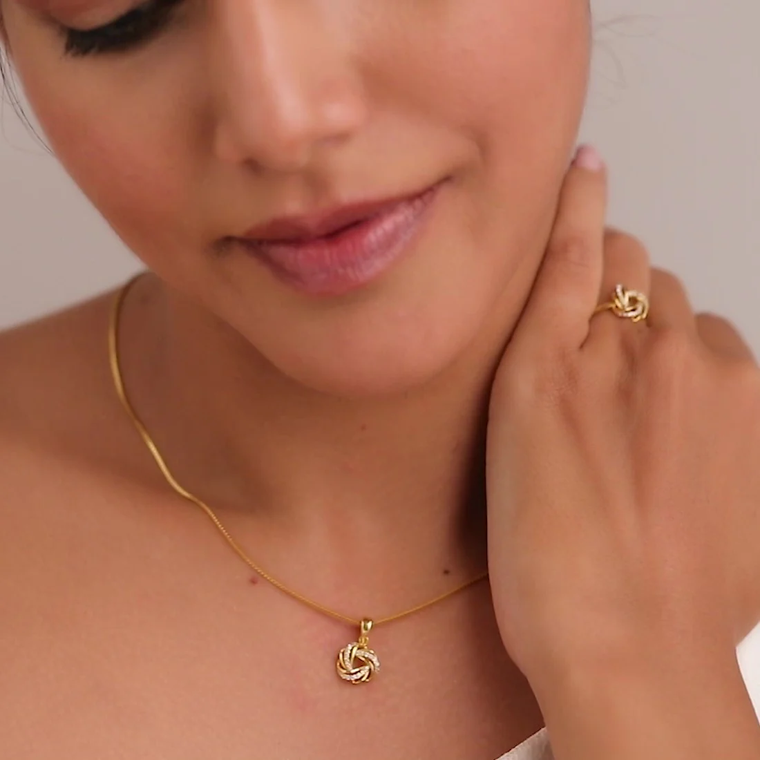 Infinity Loop Gold Plated 925 Sterling Silver Pendants - Image 3