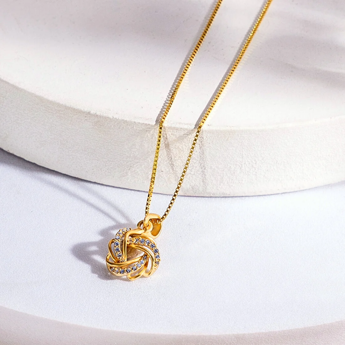 Infinity Loop Gold Plated 925 Sterling Silver Pendants - Image 5