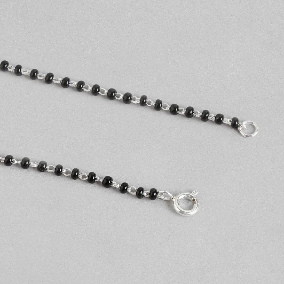 Infinity Sparkle Rhodium-Plated 925 Sterling Silver Combo Mangalsutra - Image 7