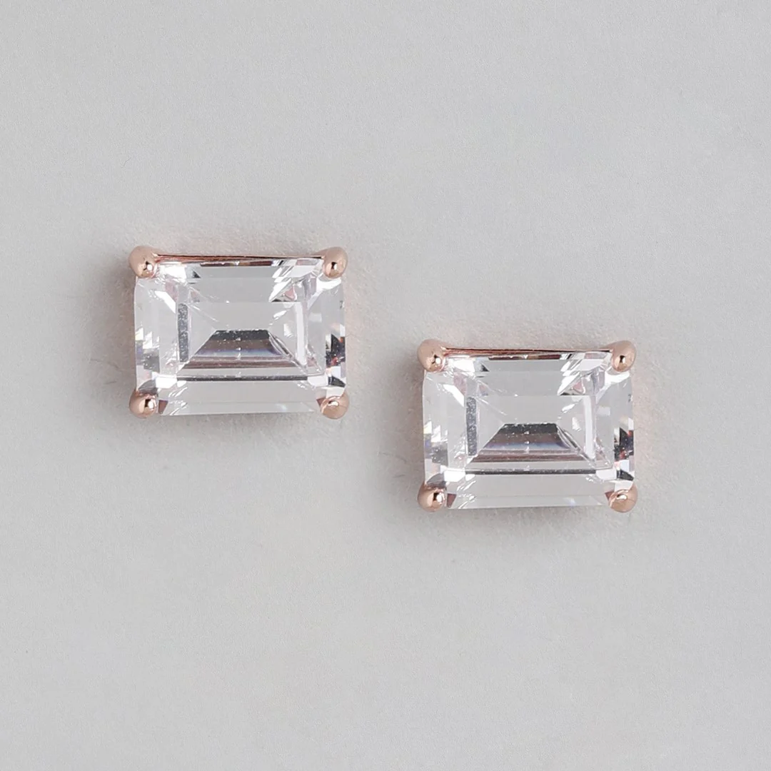 Radiant Glow Rose Gold-Plated CZ 925 Sterling Silver Jewelry Set - Image 4