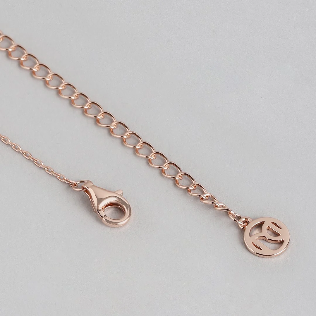 Radiant Glow Rose Gold-Plated CZ 925 Sterling Silver Jewelry Set - Image 8