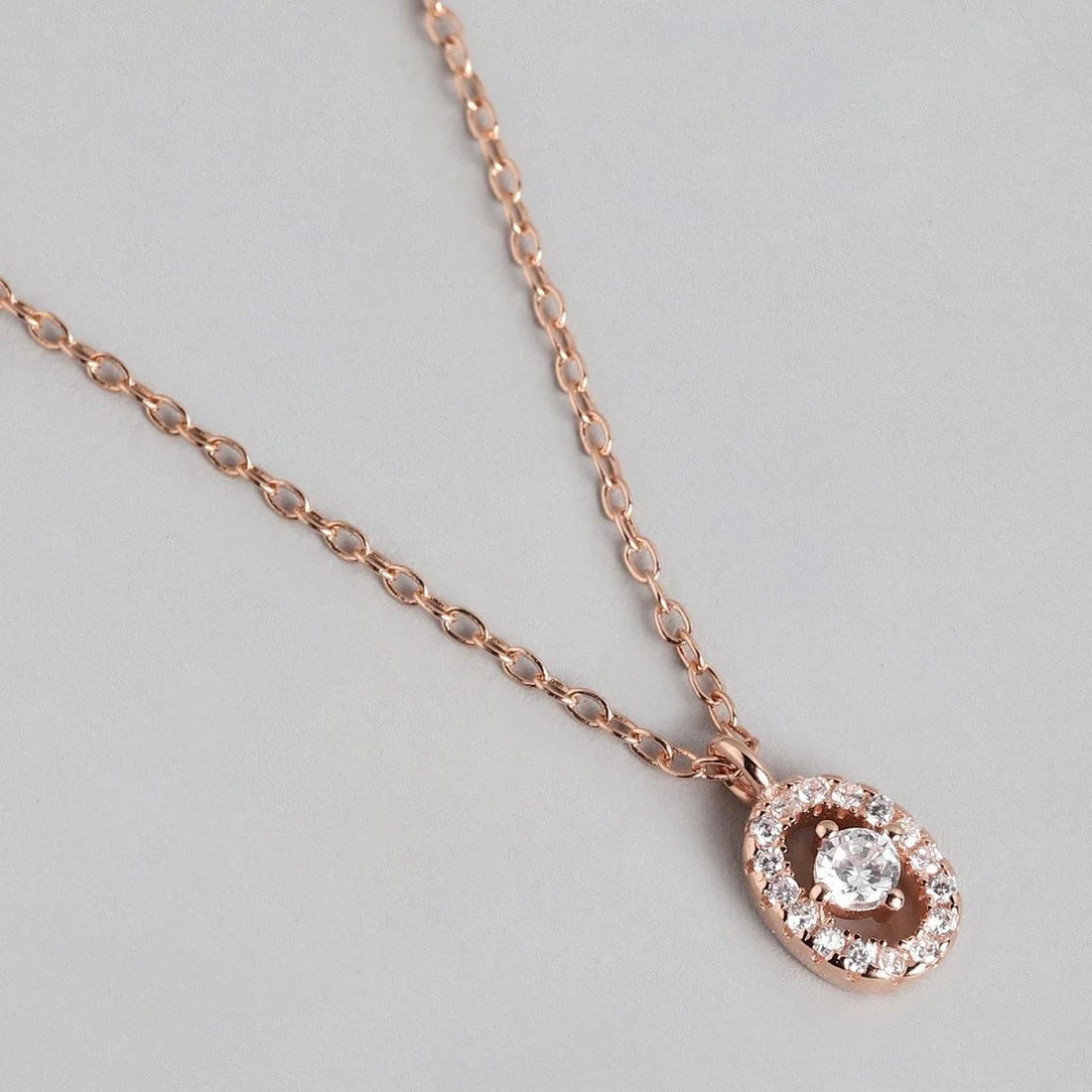 Opulent Oval Whispers Rose Gold-Plated CZ 925 Sterling Silver Jewelry Set - Image 8
