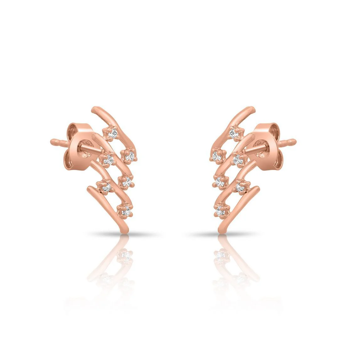 Lavish Rose Gold Plated 925 Sterling Silver Earrings - Image 5