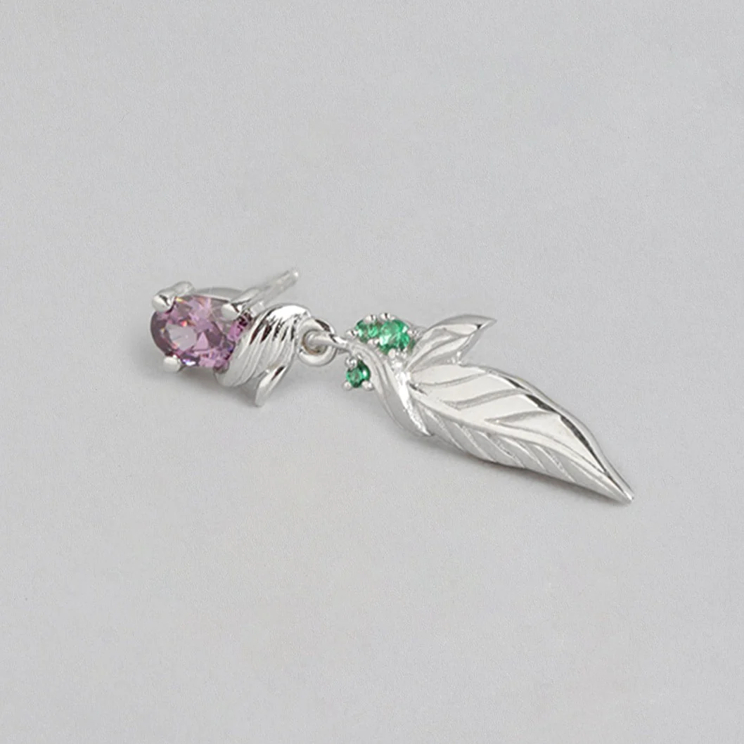 Leaf 925 Sterling Silver Drop Earring - Image 5
