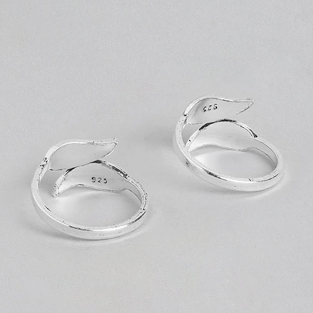 Leaf Cut 925 Sterling Silver Toe Ring - Image 3