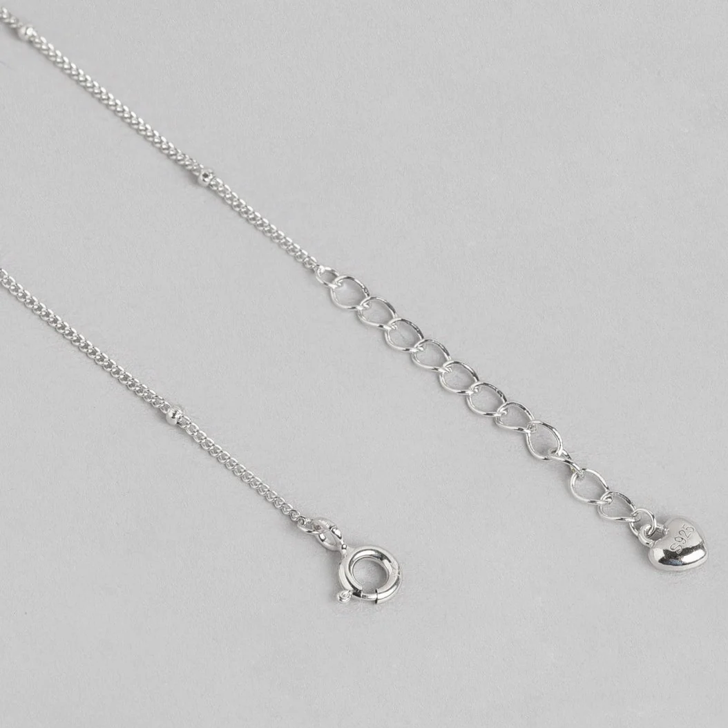 Leaf & Drops 925 Sterling Silver Anklet - Image 10