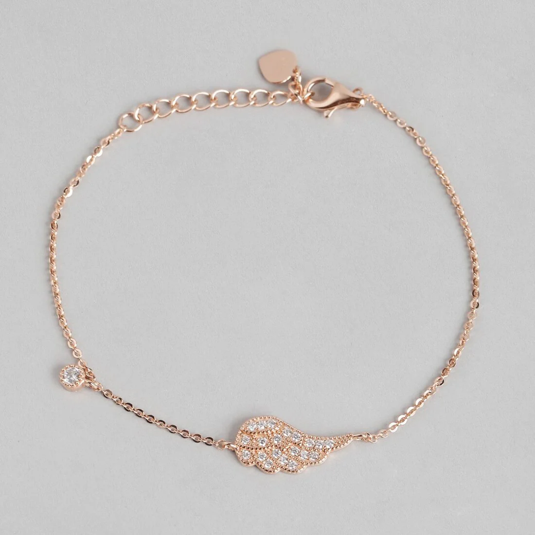 Sweet Angel 925 Silver Bracelet in Rose Gold - Image 6