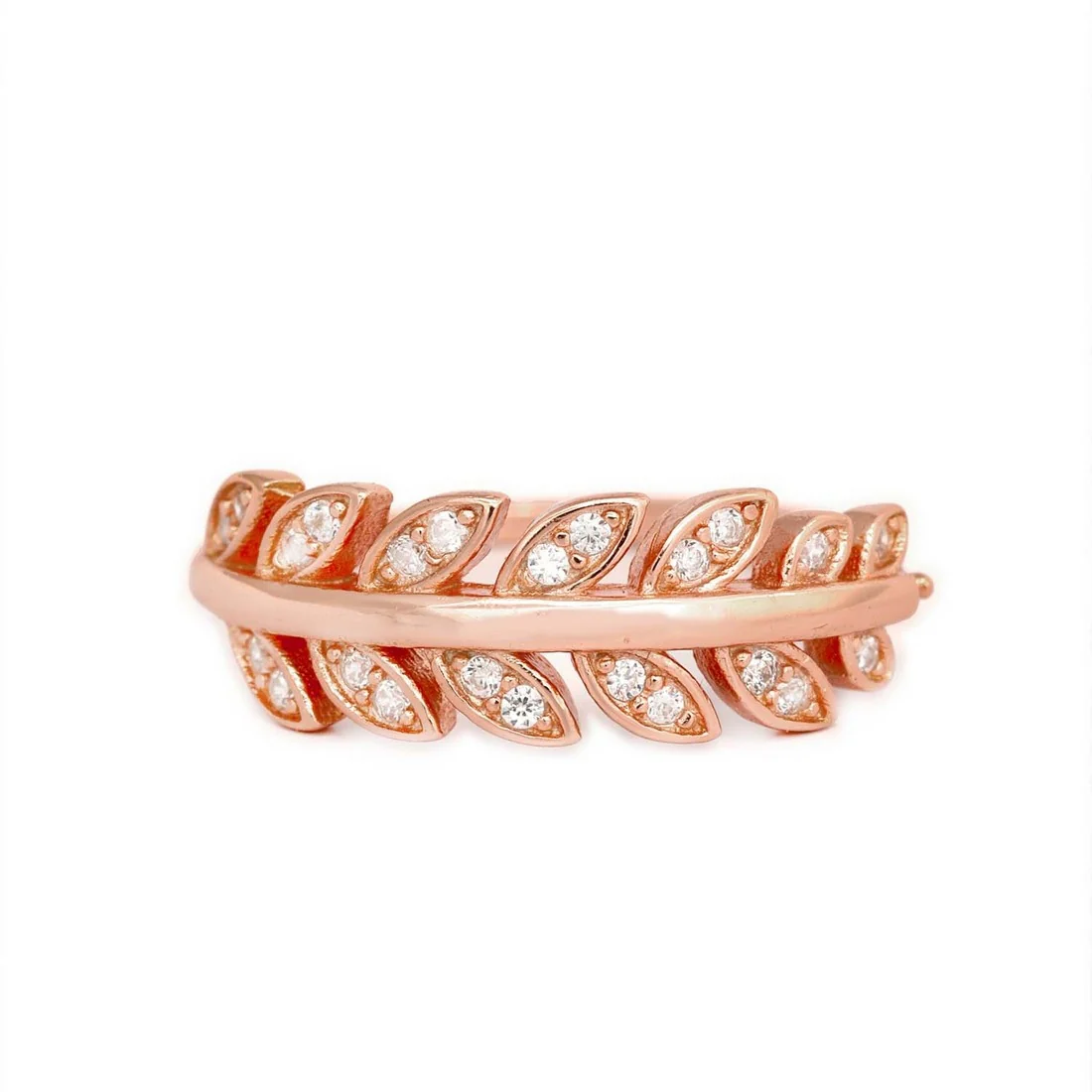 Leafy Rhodium Plated 925 Silver Toe Ring - Image 10
