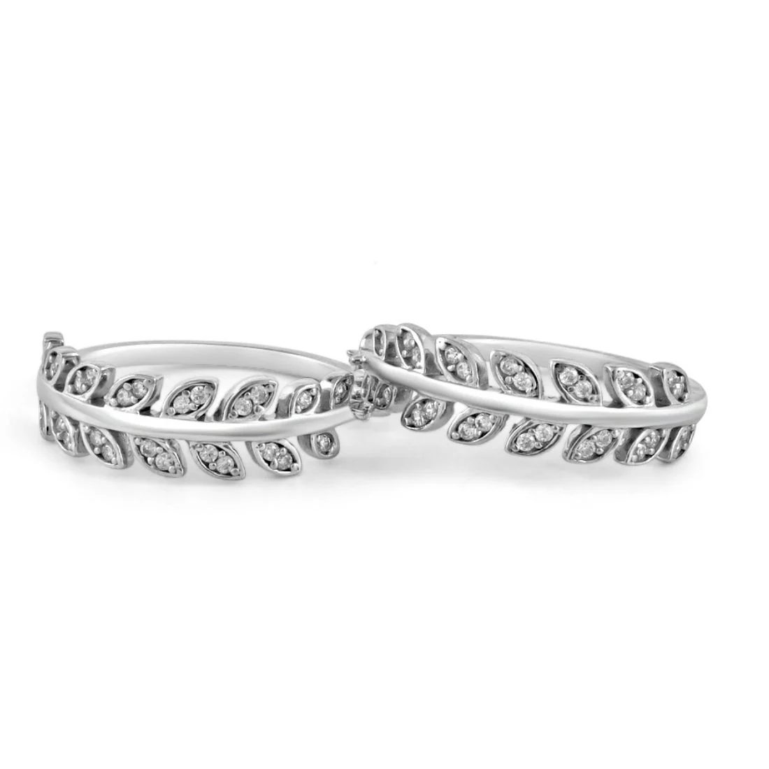 Leafy Rhodium Plated 925 Silver Toe Ring - Image 4