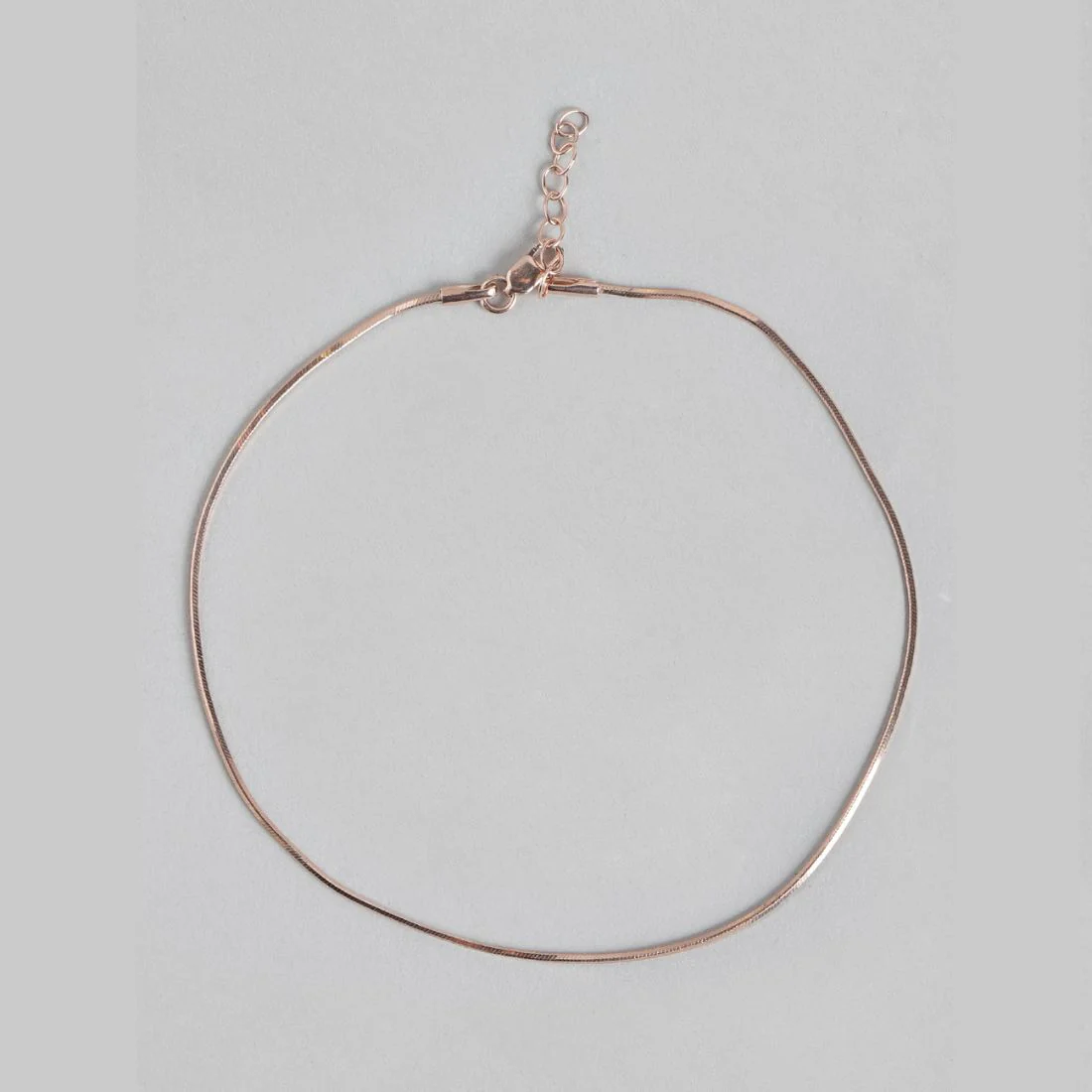 Linked Hearts Harmony Rose Gold-Plated 925 Sterling Silver Combo Anklet - Image 5