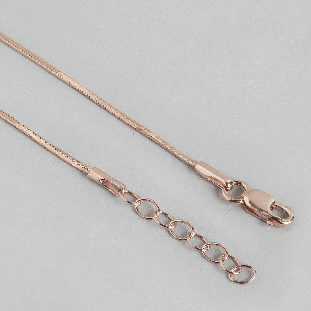 Linked Hearts Harmony Rose Gold-Plated 925 Sterling Silver Combo Anklet - Image 9