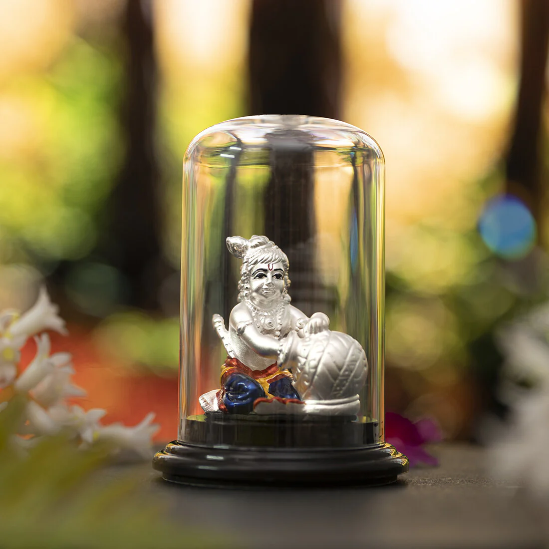 Little Krishna Delight 999 Silver Idol of Young Lord Krishna - Image 3